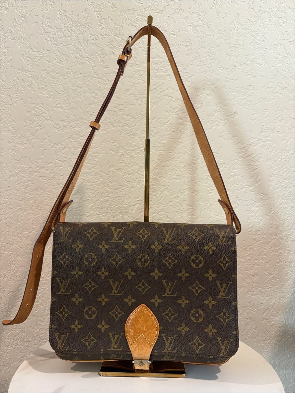 Louis Vuitton GM Cartouchiere Monogram Crossbody Bag - Picture 14 of 15